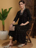 EDITION Women’s Black Printed Kurta