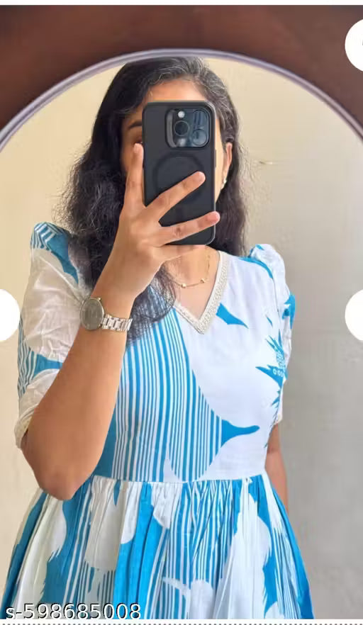 SPECIAL CREATION WOMANS PRINTED GOWN DESIGN