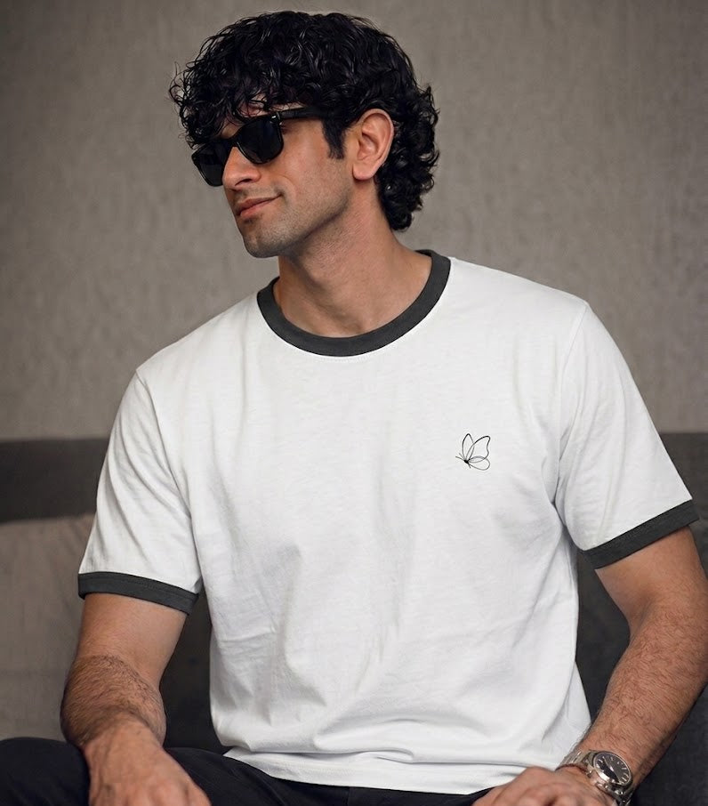 Butterfly Unisex Ringer T-Shirt