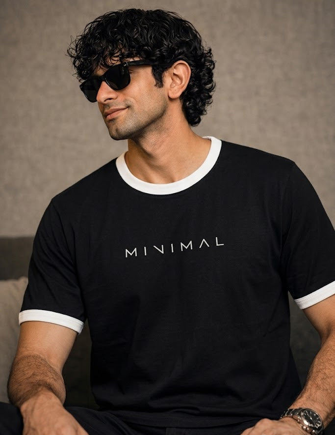 Minimal Unisex Ringer T-Shirt