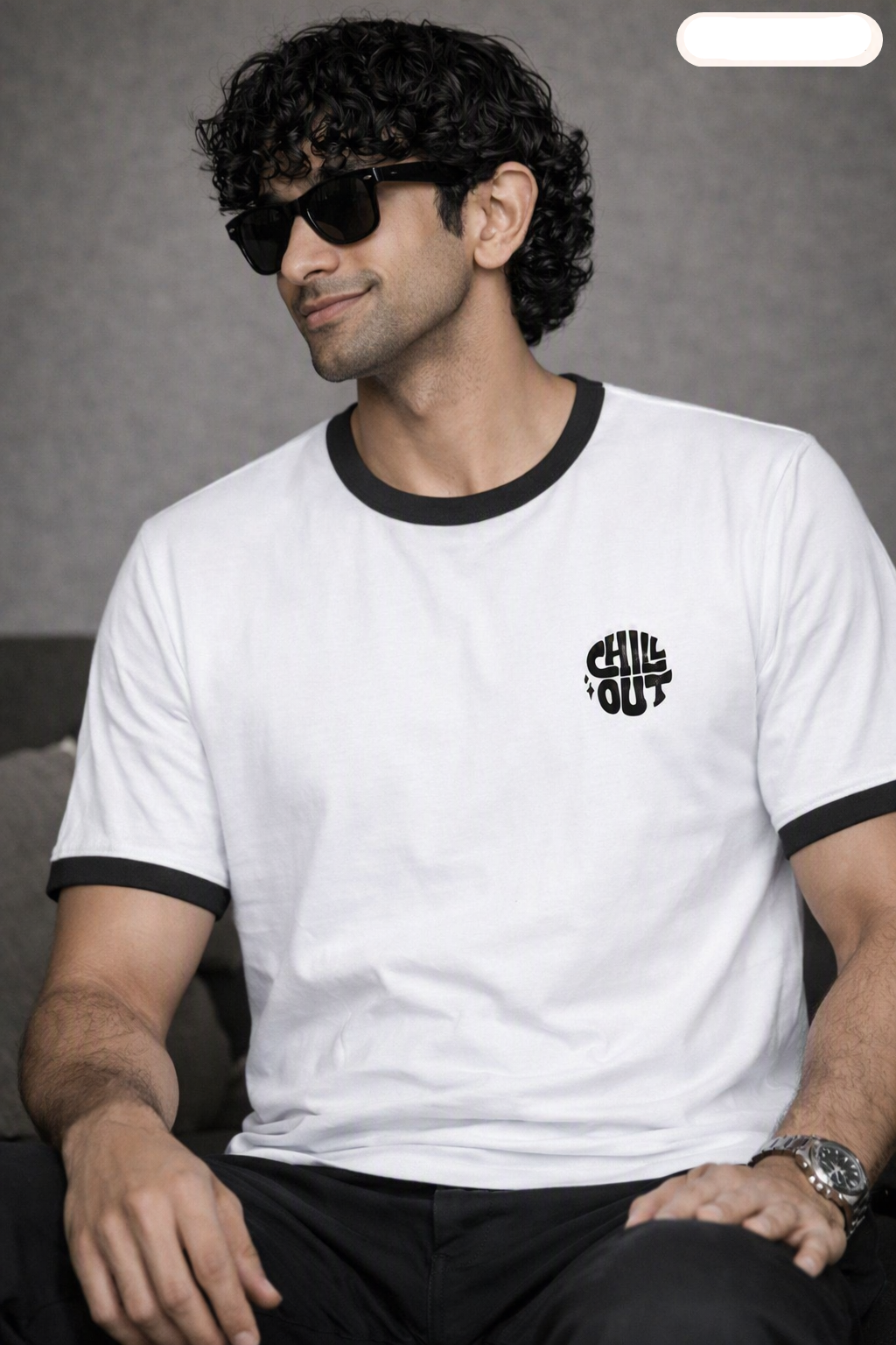Chill Out Unisex Ringer T-Shirt