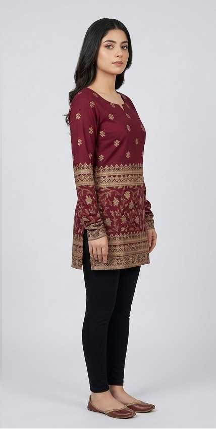 Women's Rayon Jaipuri Printed Kurti