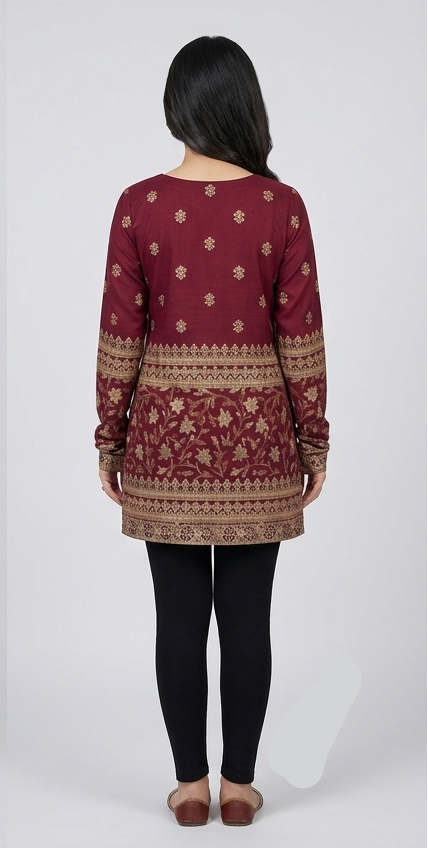 Women's Rayon Jaipuri Printed Kurti