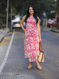 Jiraat Floral Printed Straight Kurta With Pocket and Palazzos