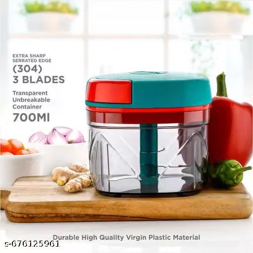Stysol Chopper Combo Pack 700ML + 650ML Combo of Standard Handy Pro Dori Chopper (700 ml) and Compact Push Chopper (650 ml) chopper combo set | chopper combo offers