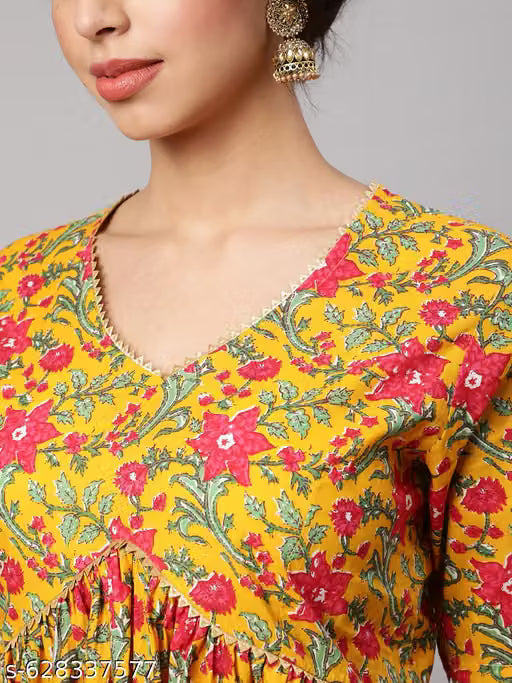 Sak Jaipur Printed Kurta for WomenS