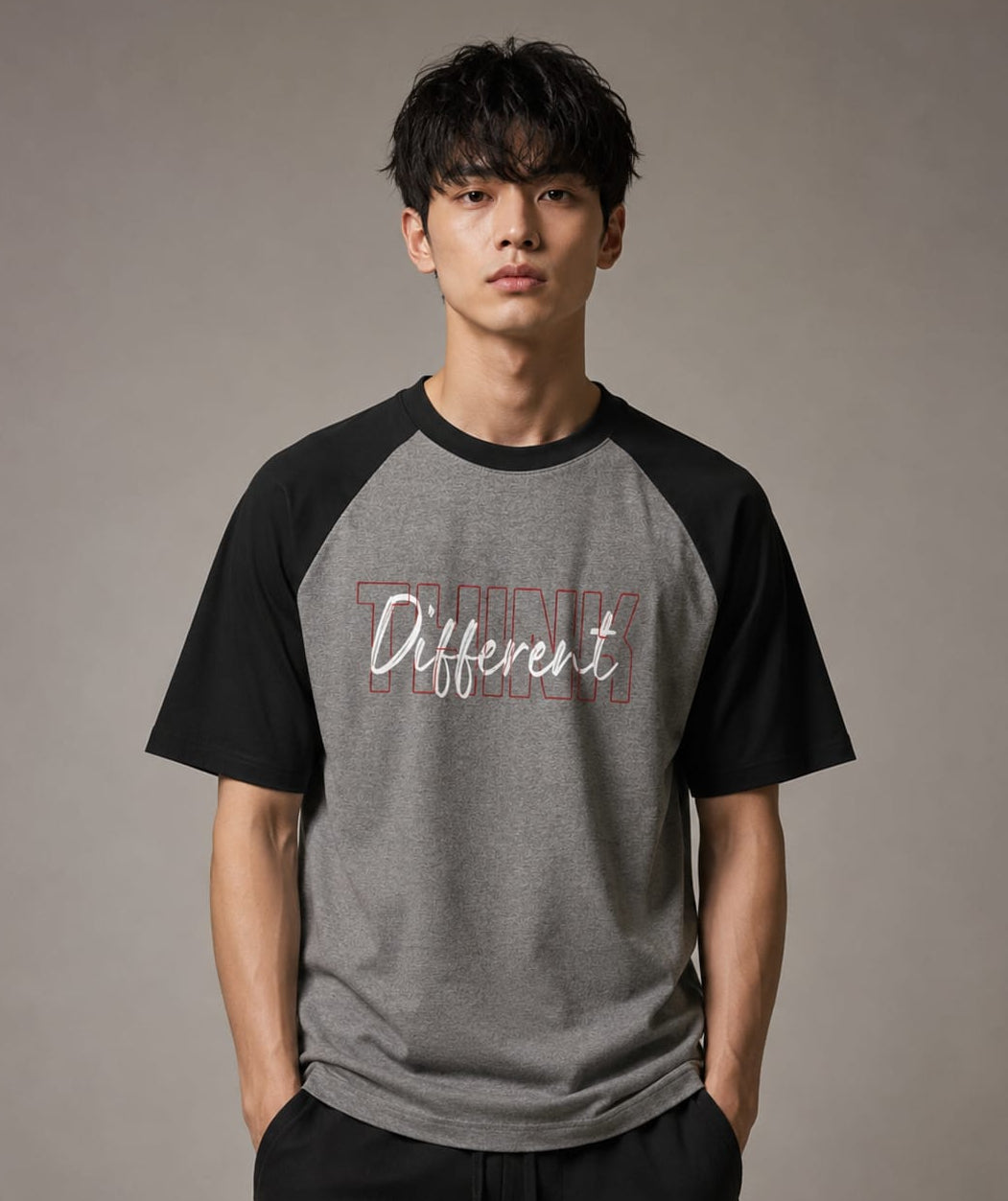 Think Different Unisex Oversized Raglan T-shirt