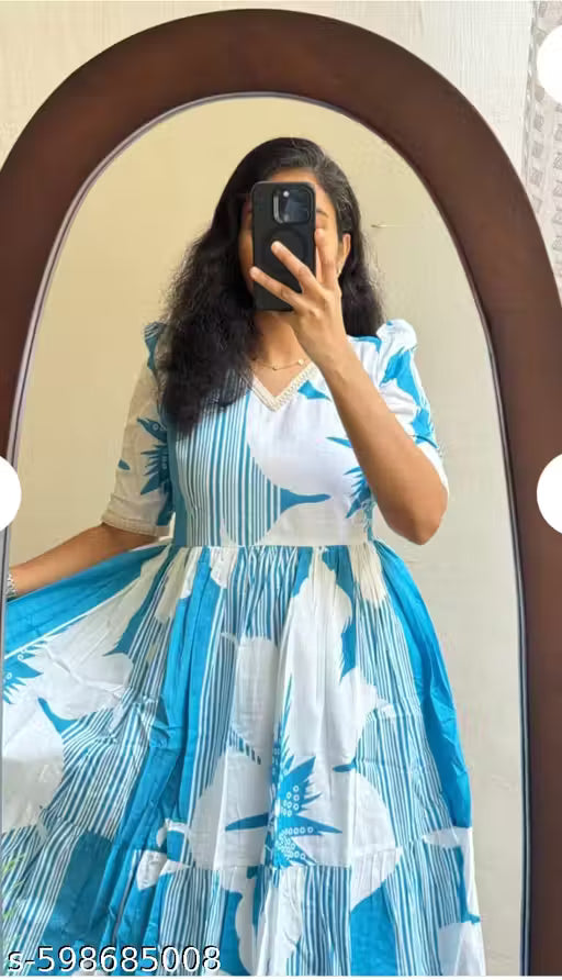 SPECIAL CREATION WOMANS PRINTED GOWN DESIGN