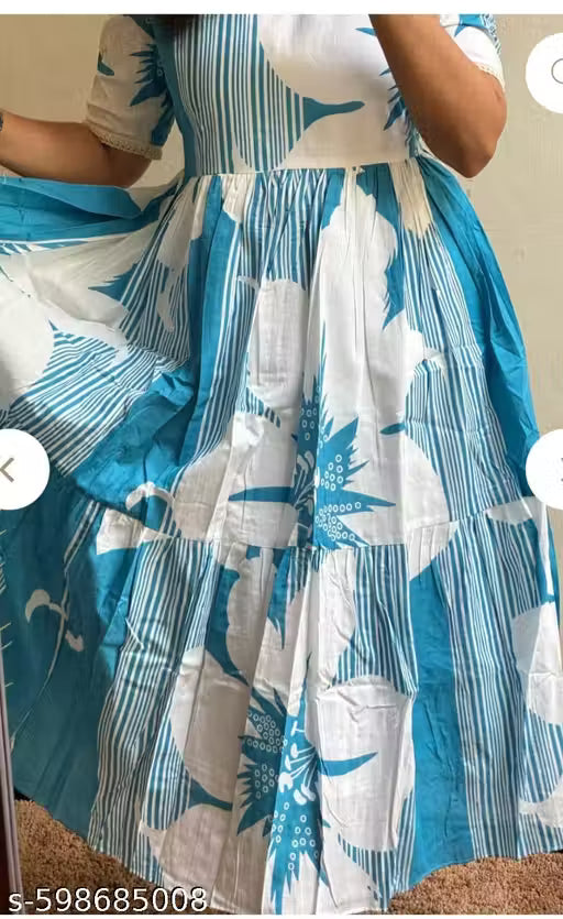 SPECIAL CREATION WOMANS PRINTED GOWN DESIGN