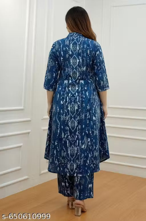 Floral Printed Multicolor Kurta Set For Women | Stylish Ethnic Wear For Daily & Office Use
